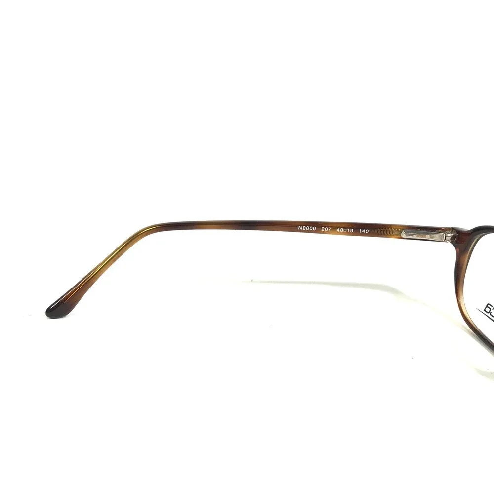 Nautica Eyeglasses Frames N8000 207 Brown Tortoise Round Oval Full Rim 48-19-140